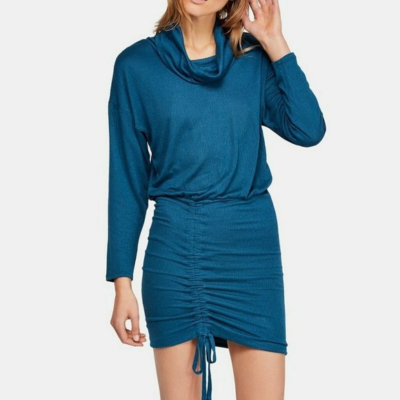 Free People Sundown Green Cowl Dress Women's Size M NWT - Picture 1 of 7
